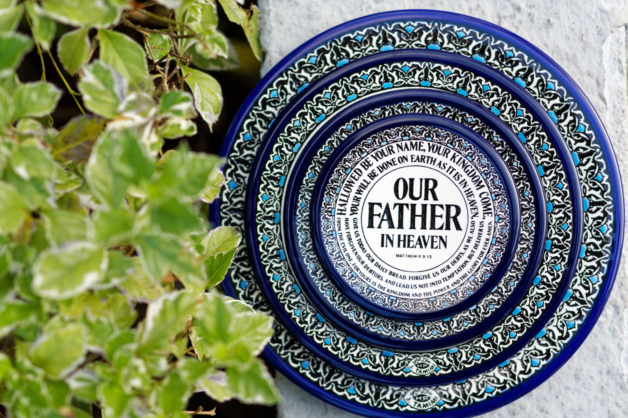 主禱文陶瓷碟Lord’s Prayer Plate